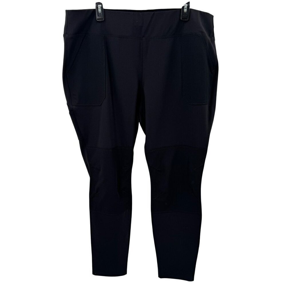 Carhartt Womens Black Fitted Pants XXL Durable Stretch With Pockets For Work